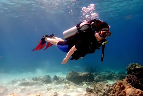 diving